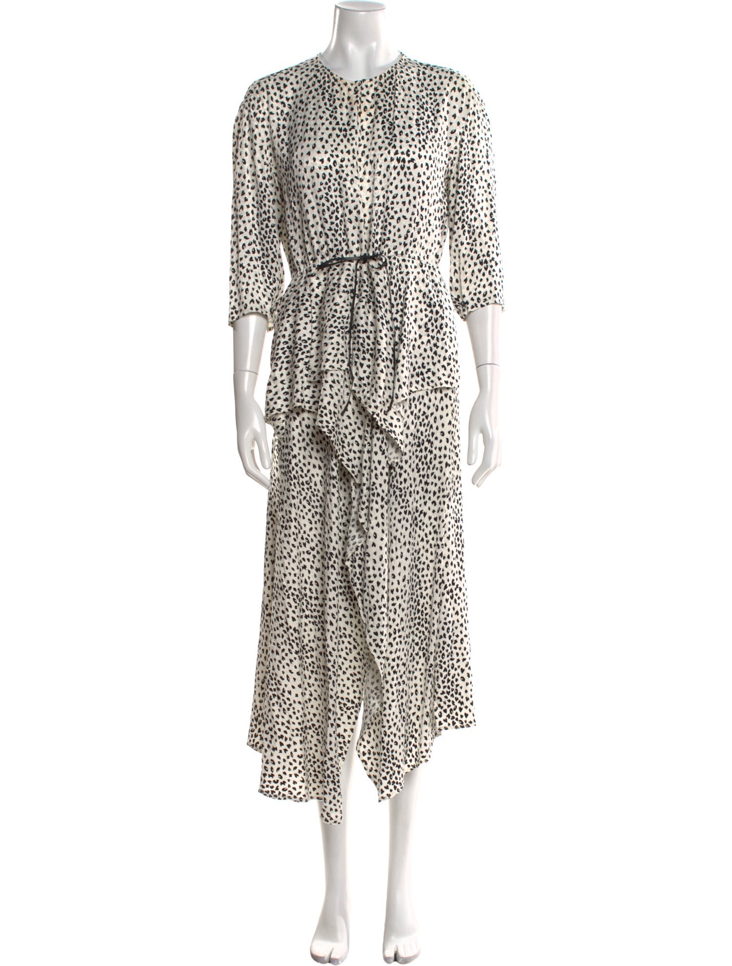 Maje Printed Long Dress