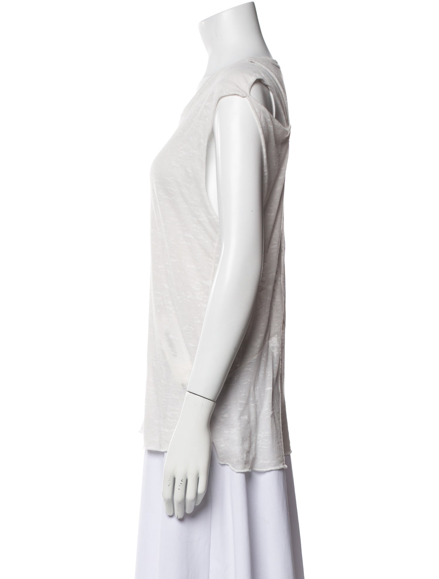 Maje Scoop Neck Sleeveless Top