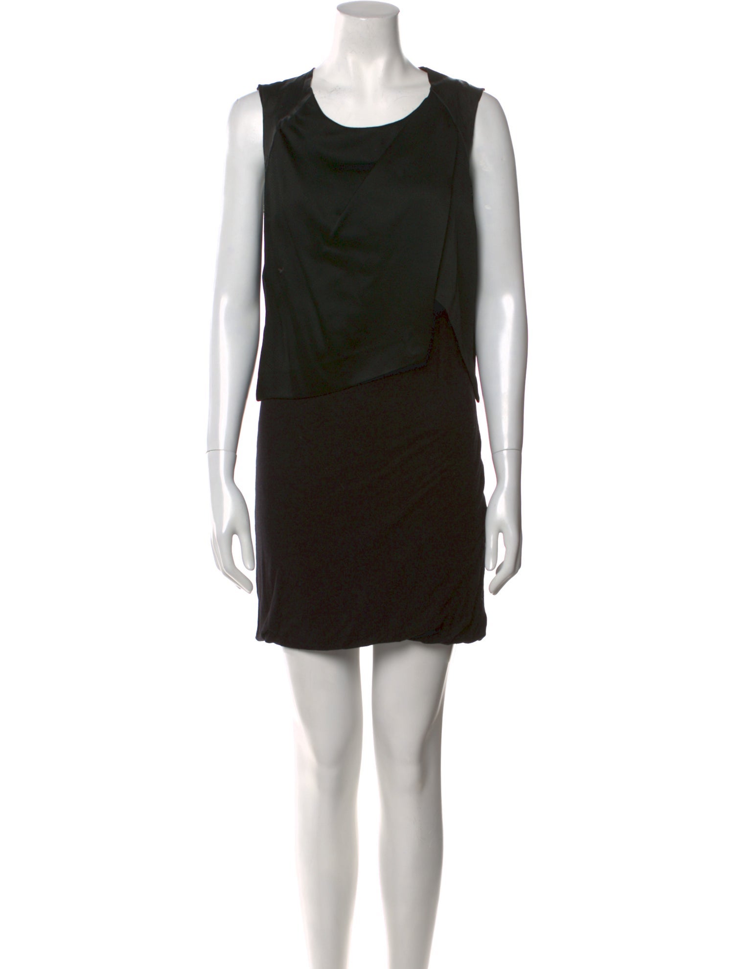 Maje Scoop Neck Mini Dress