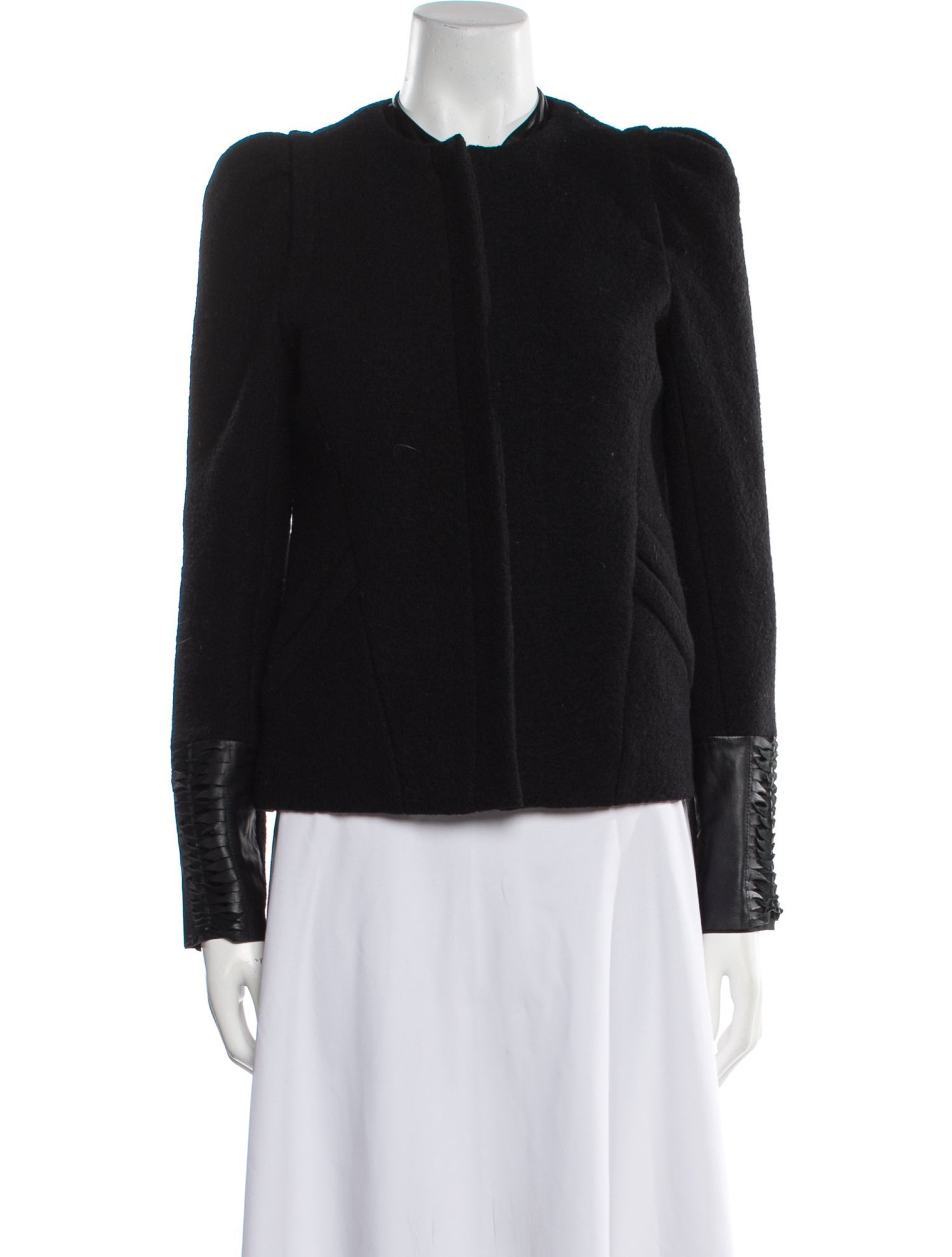 Maje Lamb Leather Evening Jacket