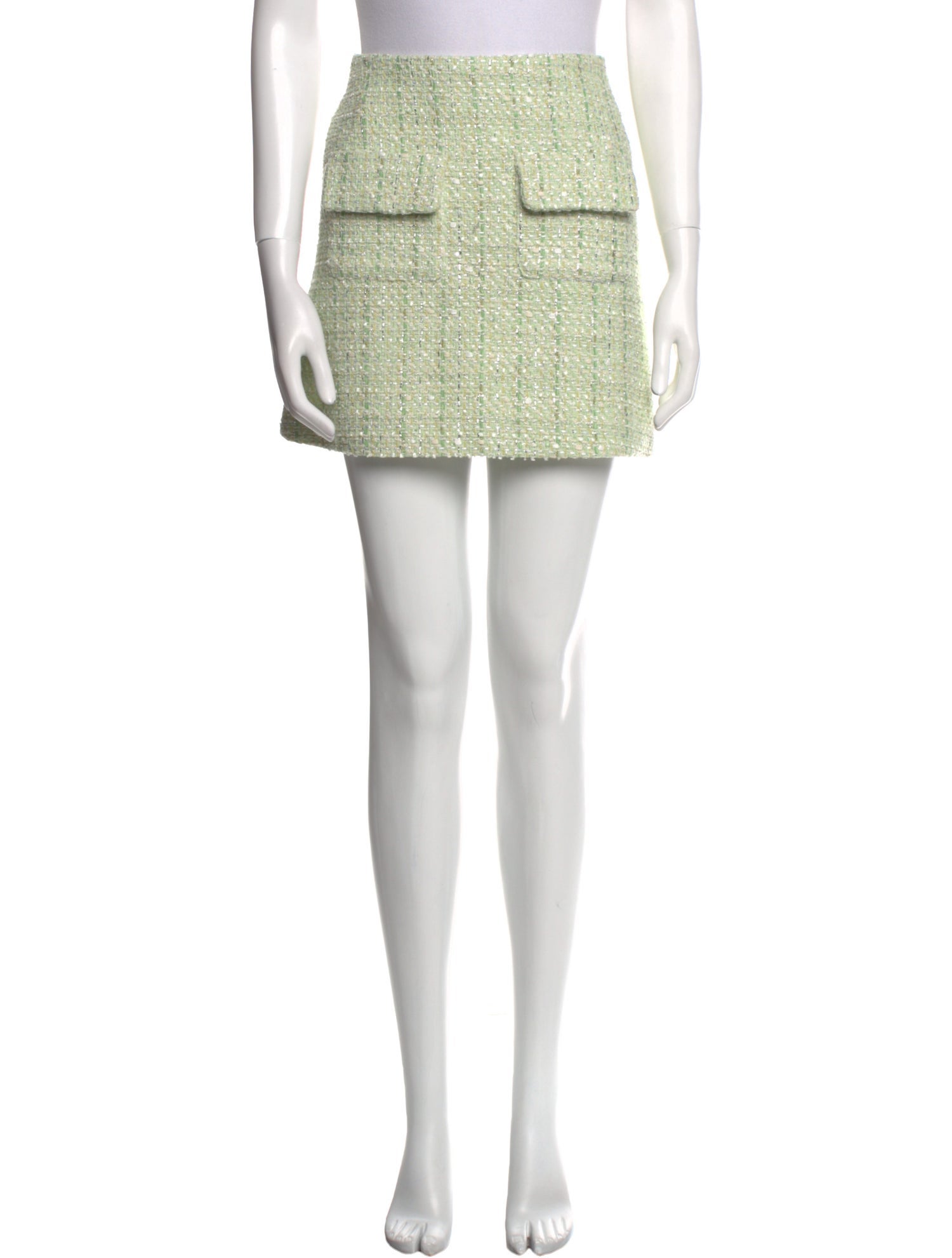 Maje Glitter Accents Mini Skirt