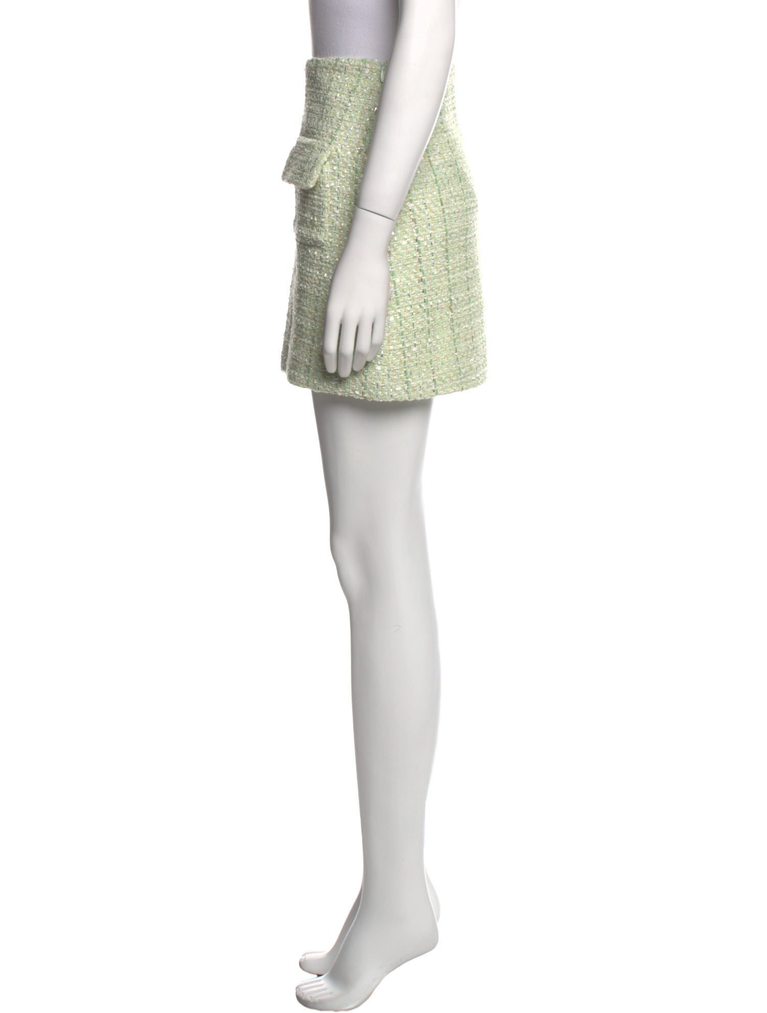 Maje Glitter Accents Mini Skirt