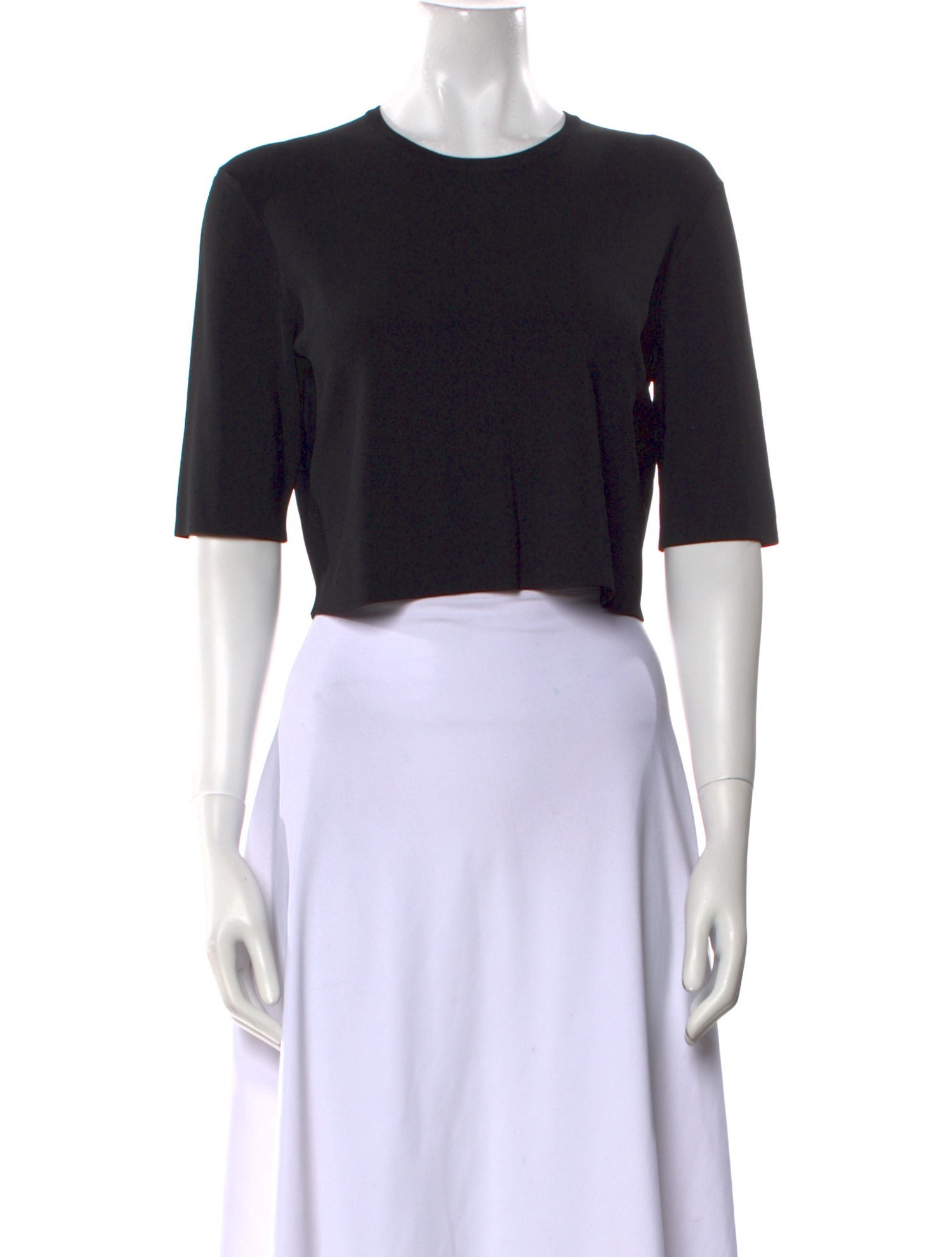 Maje Crew Neck Short Sleeve Crop Top w/ Tags