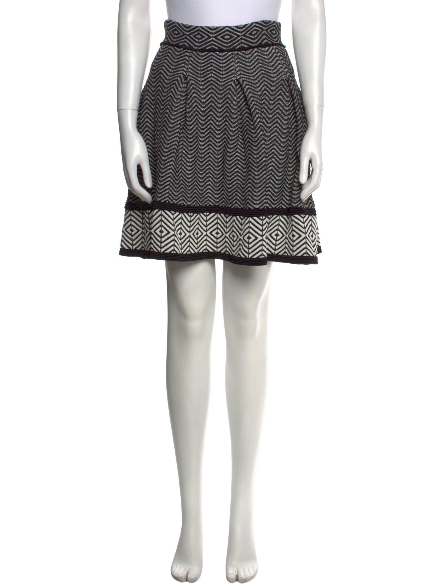 Maje Printed Knee-Length Skirt