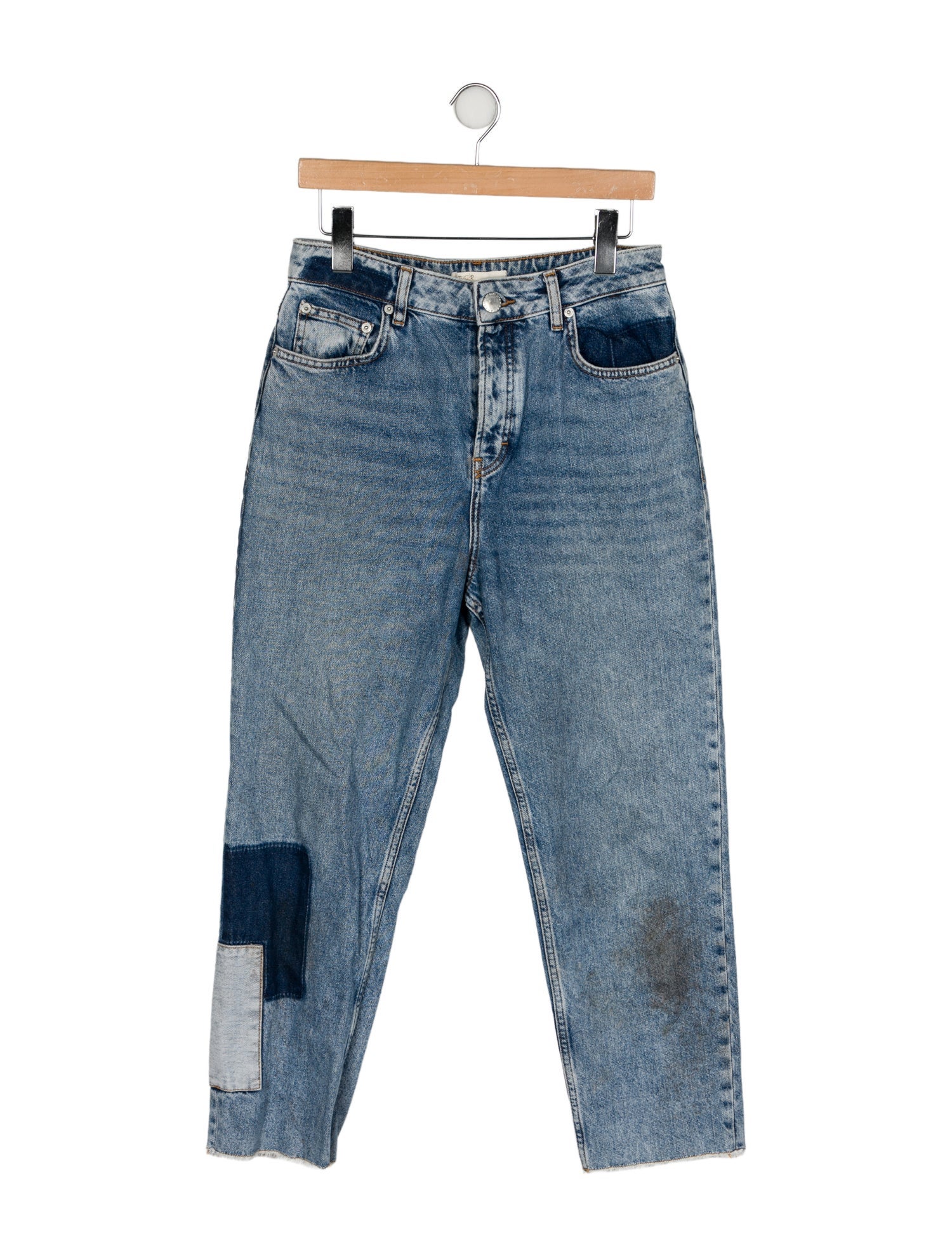 Maje High-Rise Straight Leg Jeans