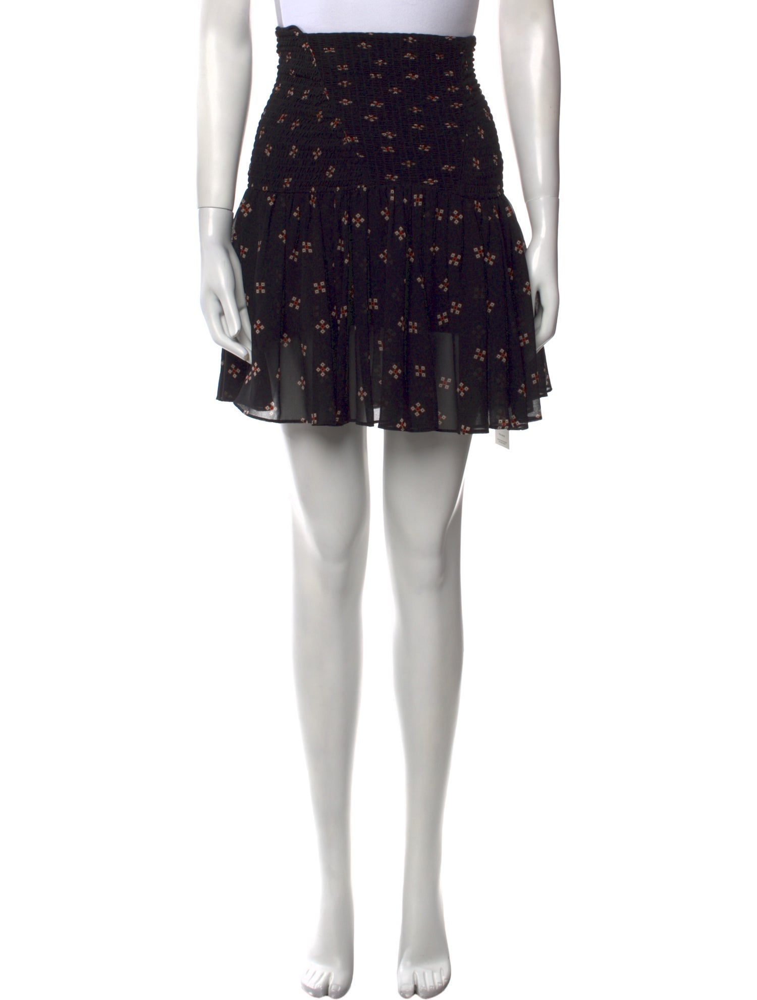 Maje Printed Mini Skirt