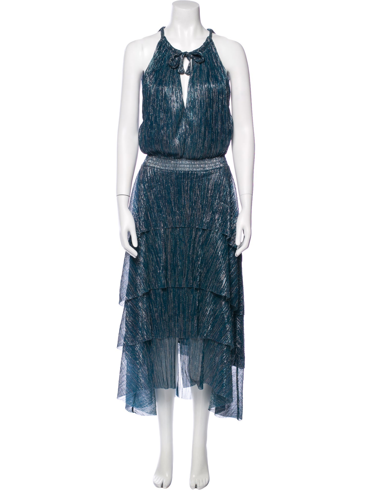 Maje Printed Long Dress