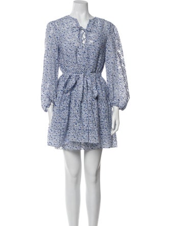 Maje Floral Print Ruffle Embellishment Set