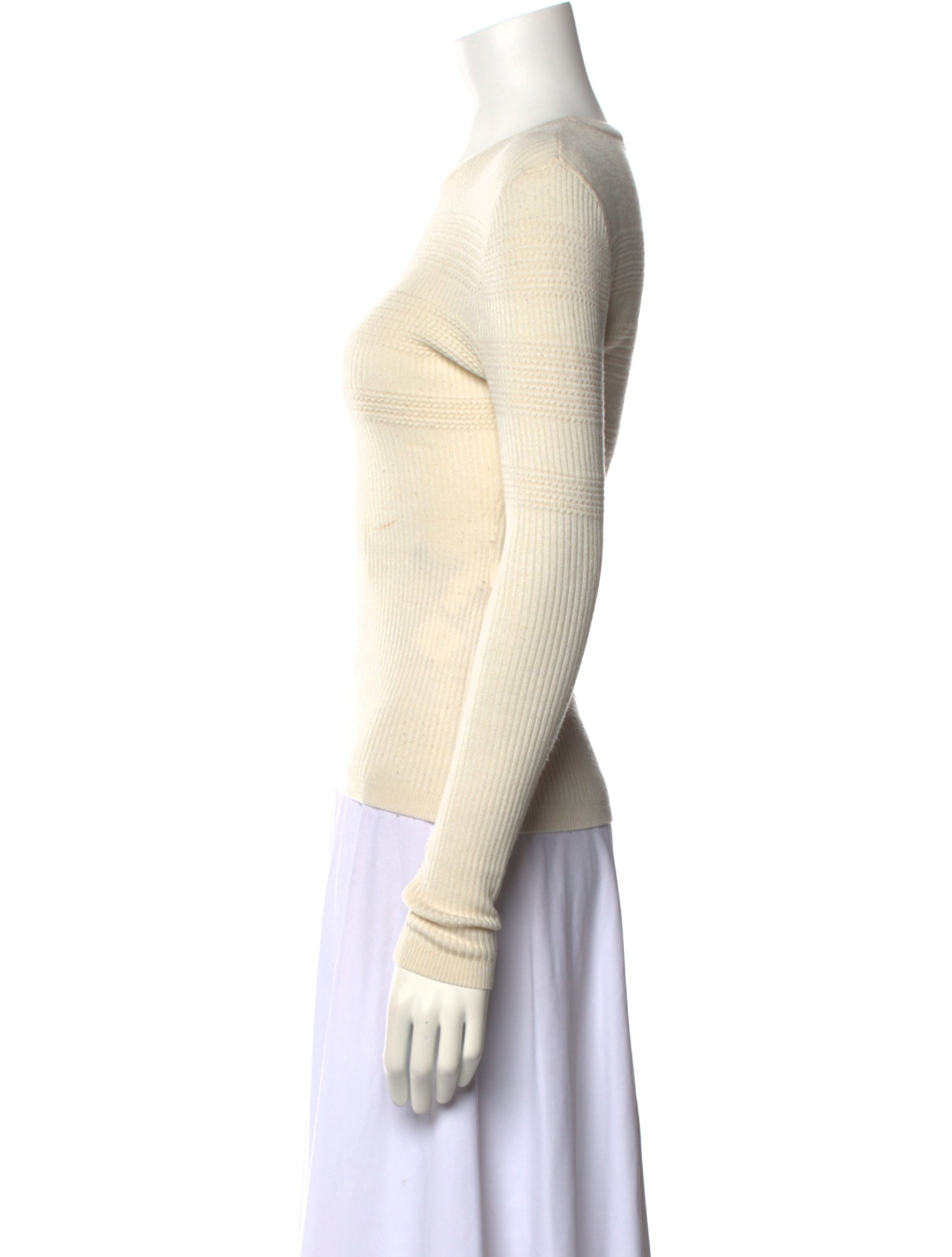 Maje Bateau Neckline Long Sleeve Top