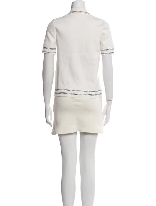 Maje Striped Whipstitch Trim Short Set