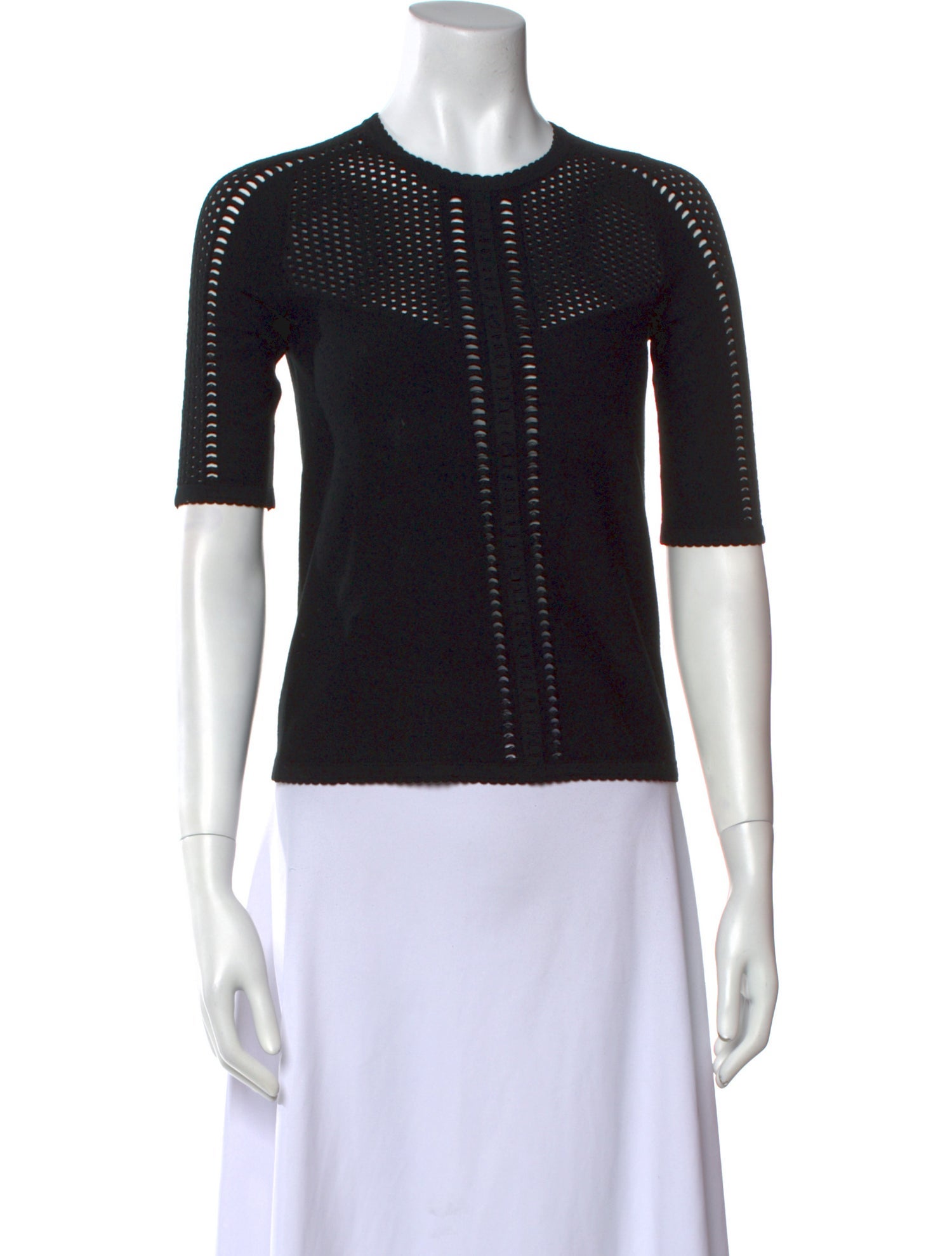 Maje Crew Neck Short Sleeve Top