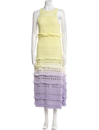 Maje Crochet Long Dress