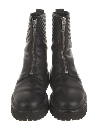 Maje Leather Combat Boots