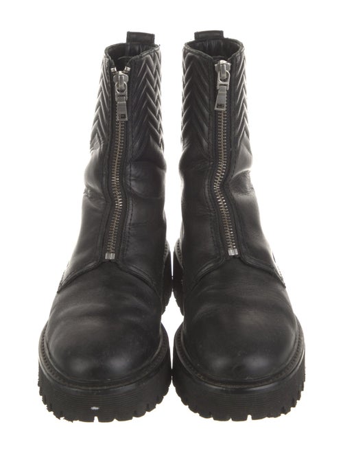 Maje Leather Combat Boots