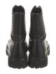 Maje Leather Combat Boots