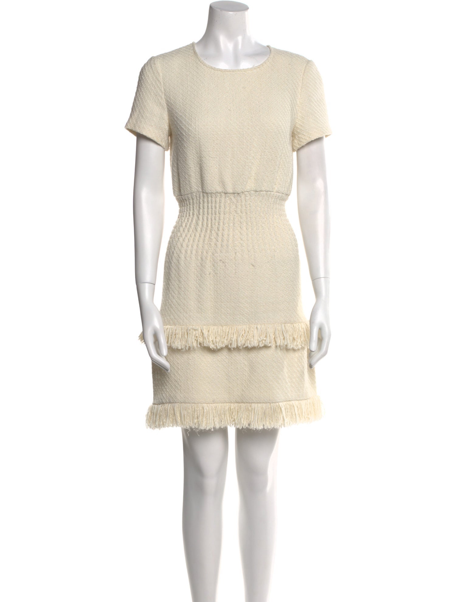 Maje Scoop Neck Mini Dress