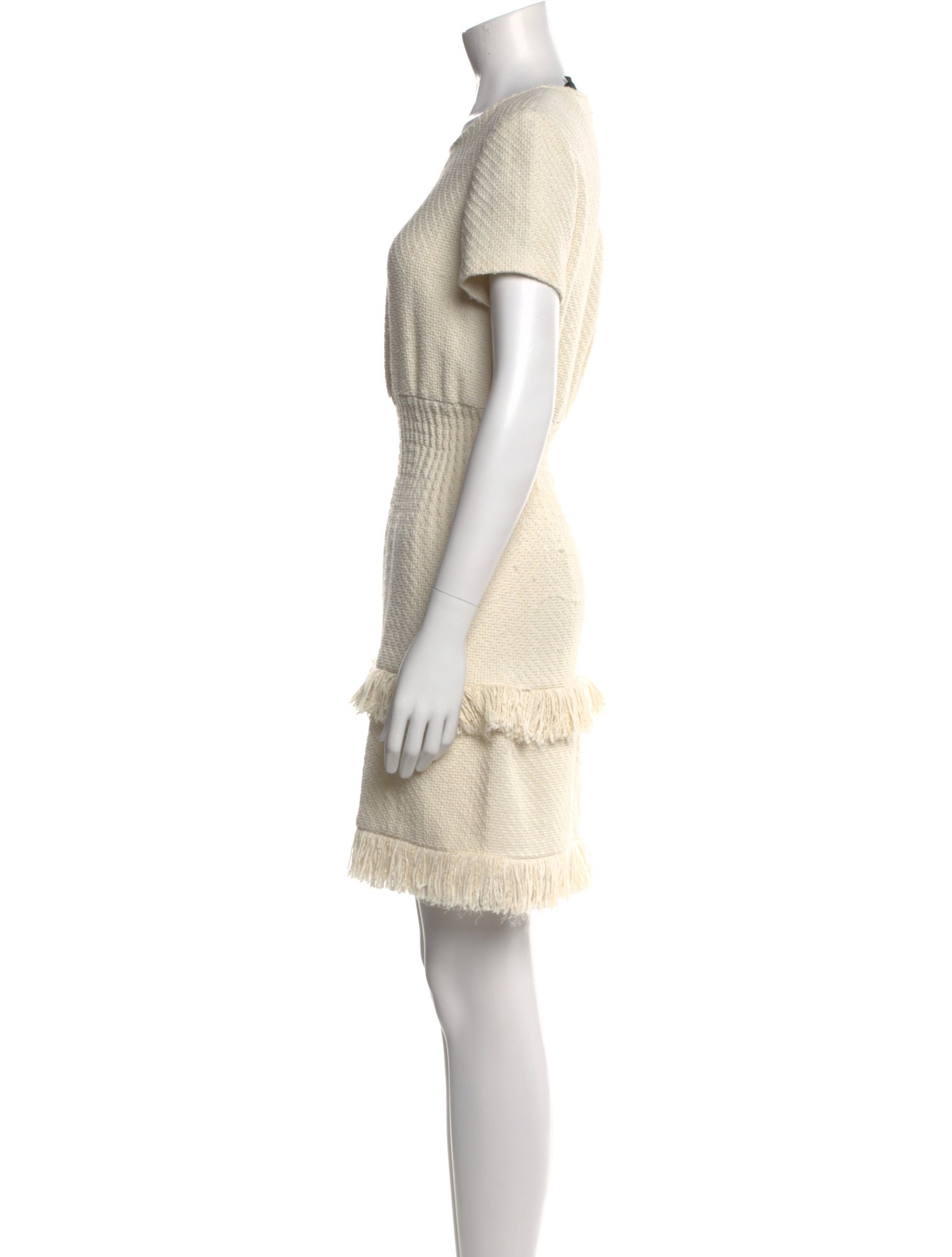 Maje Scoop Neck Mini Dress