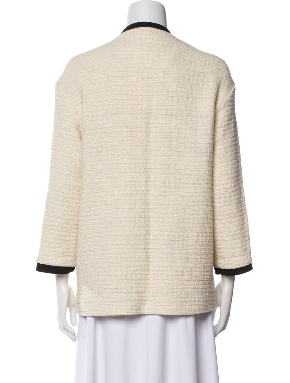 Maje Blazer Neutrals Collarless Patch Pockets & - image 3