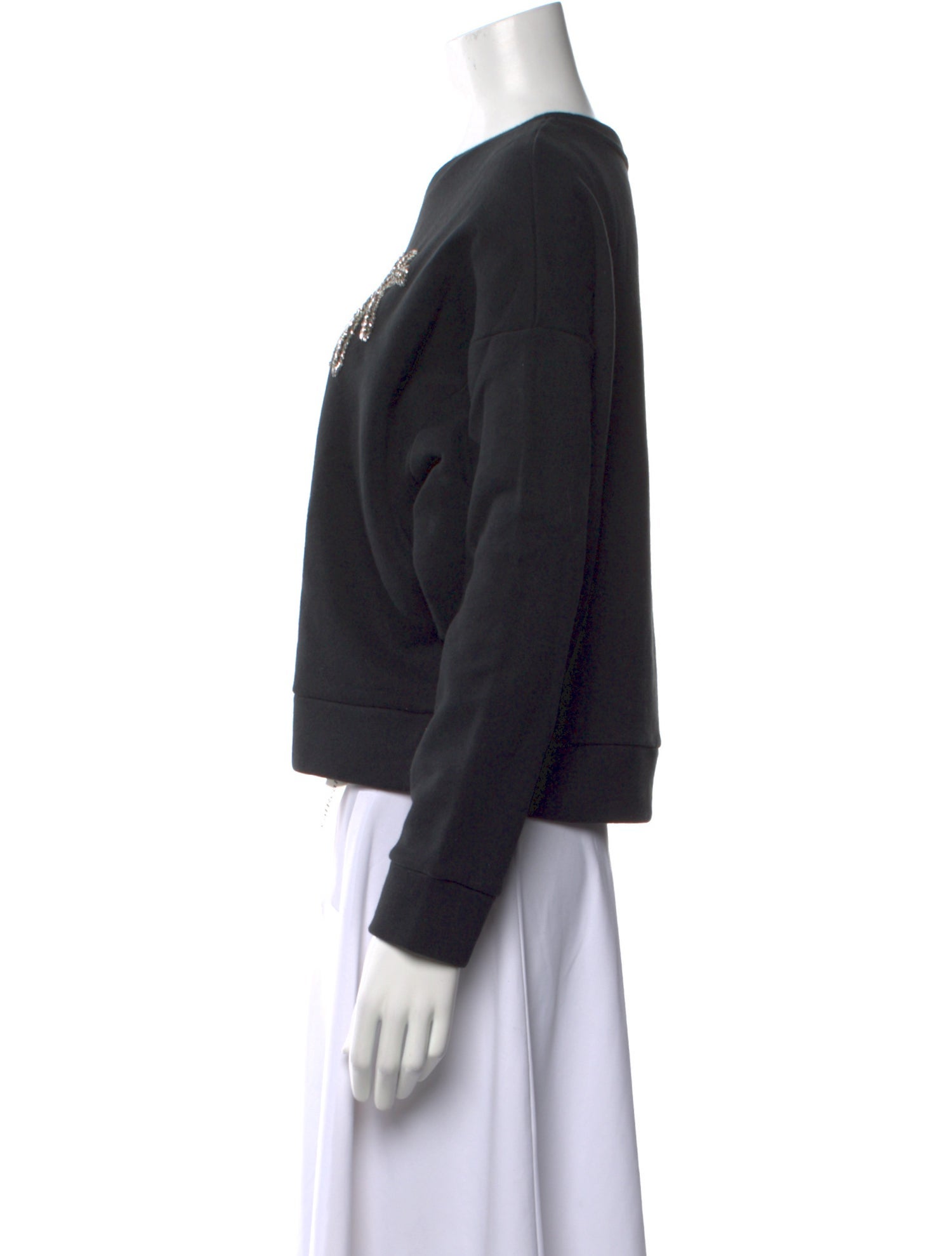 Maje Graphic Print Crew Neck Sweatshirt