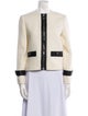 Maje Wool Colorblock Pattern Evening Jacket