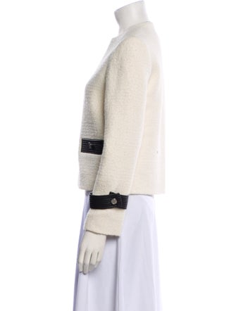 Maje Wool Colorblock Pattern Evening Jacket