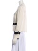 Maje Wool Colorblock Pattern Evening Jacket