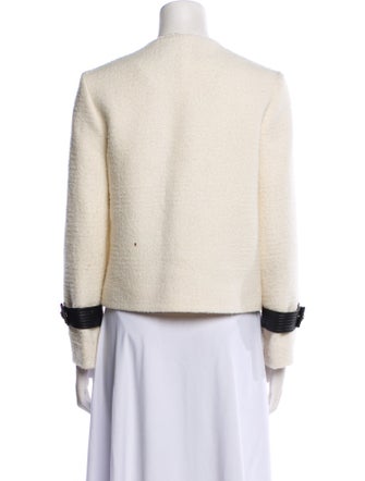 Maje Wool Colorblock Pattern Evening Jacket