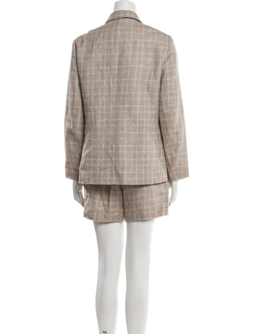 Maje Plaid Print Short Set