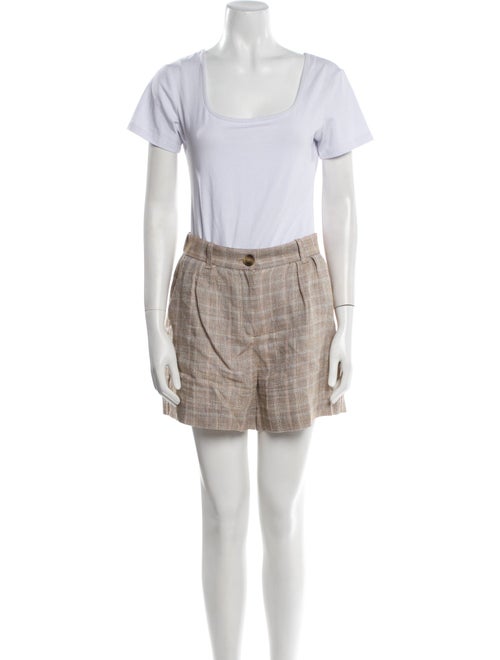 Maje Plaid Print Short Set