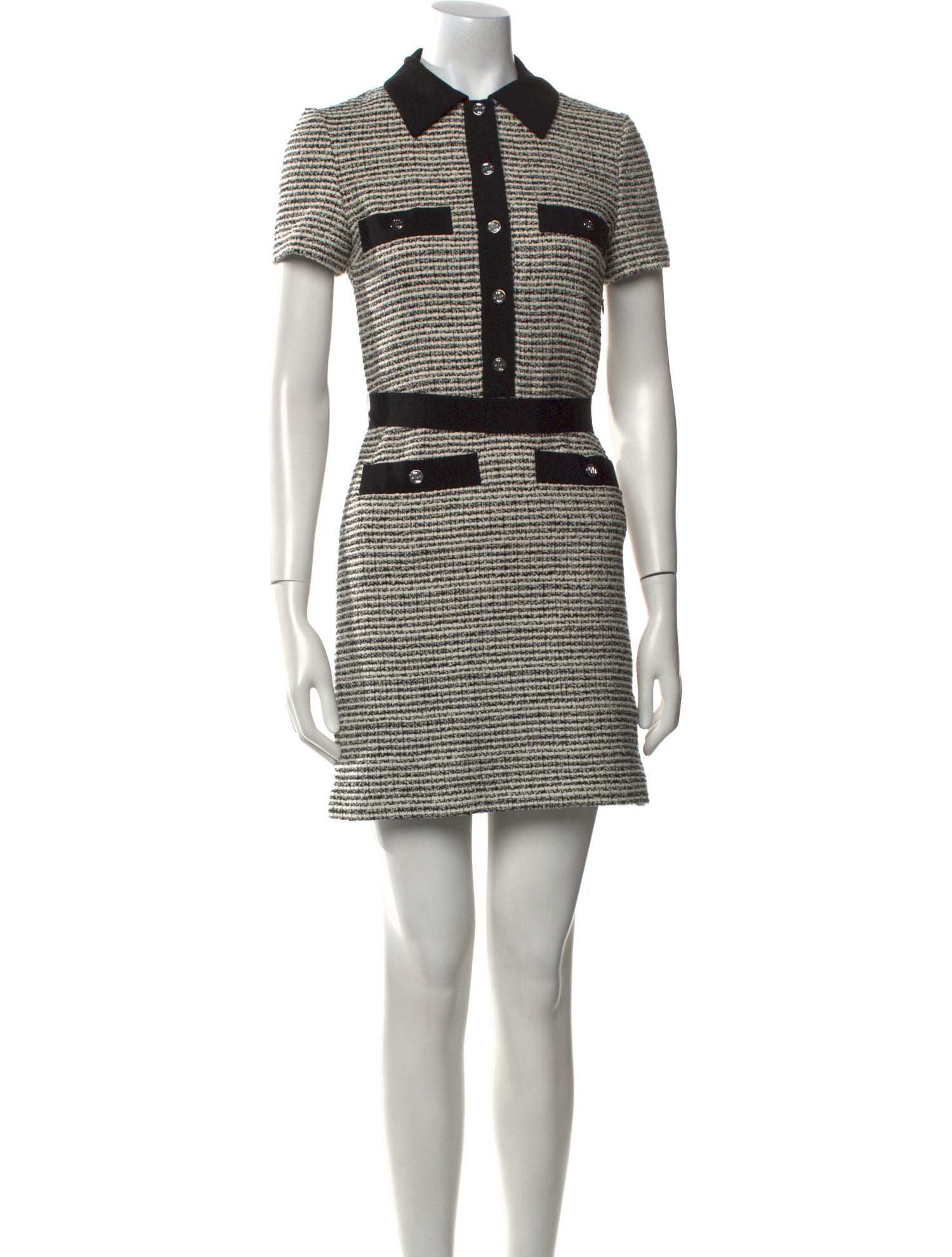 Maje Striped Mini Dress