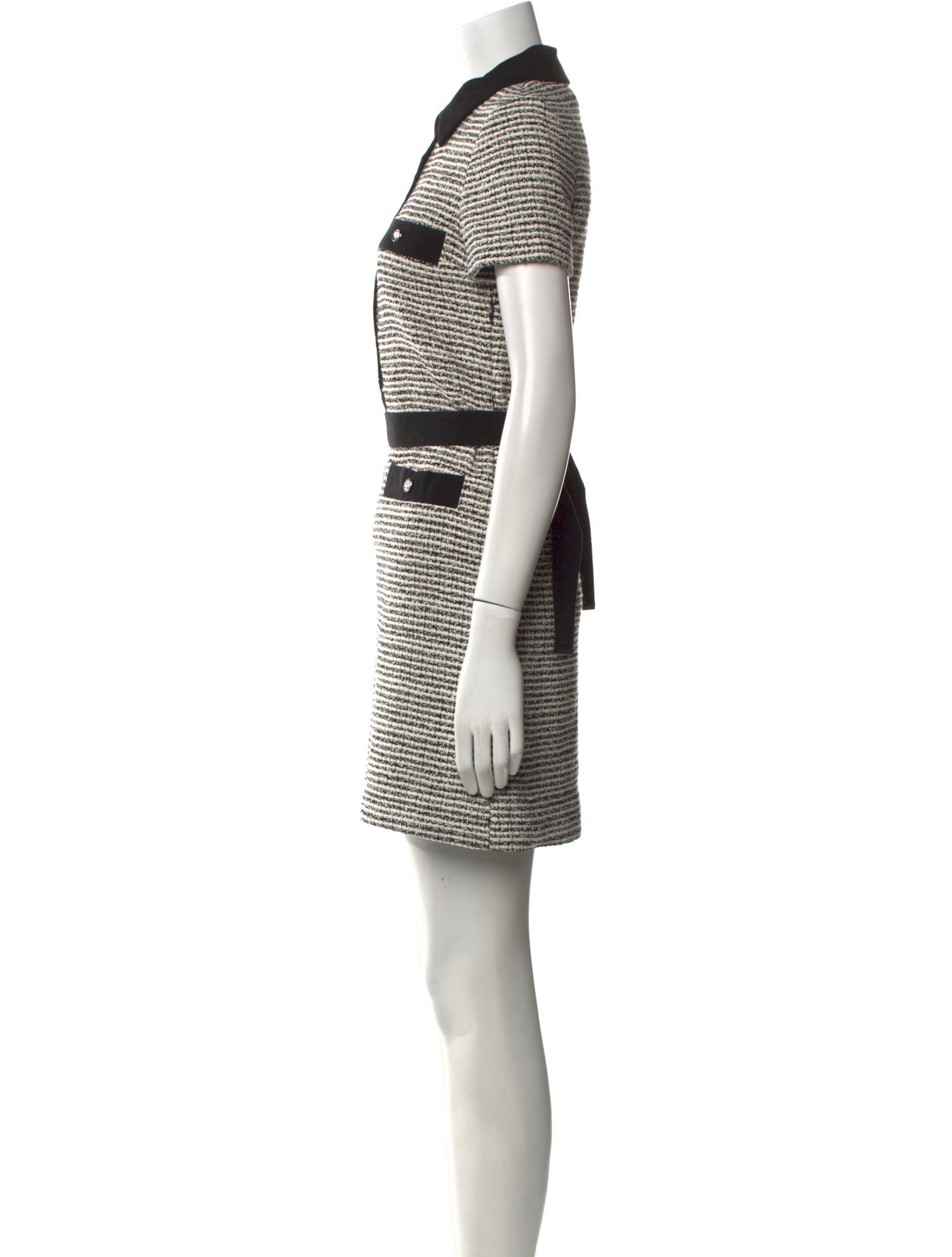 Maje Striped Mini Dress