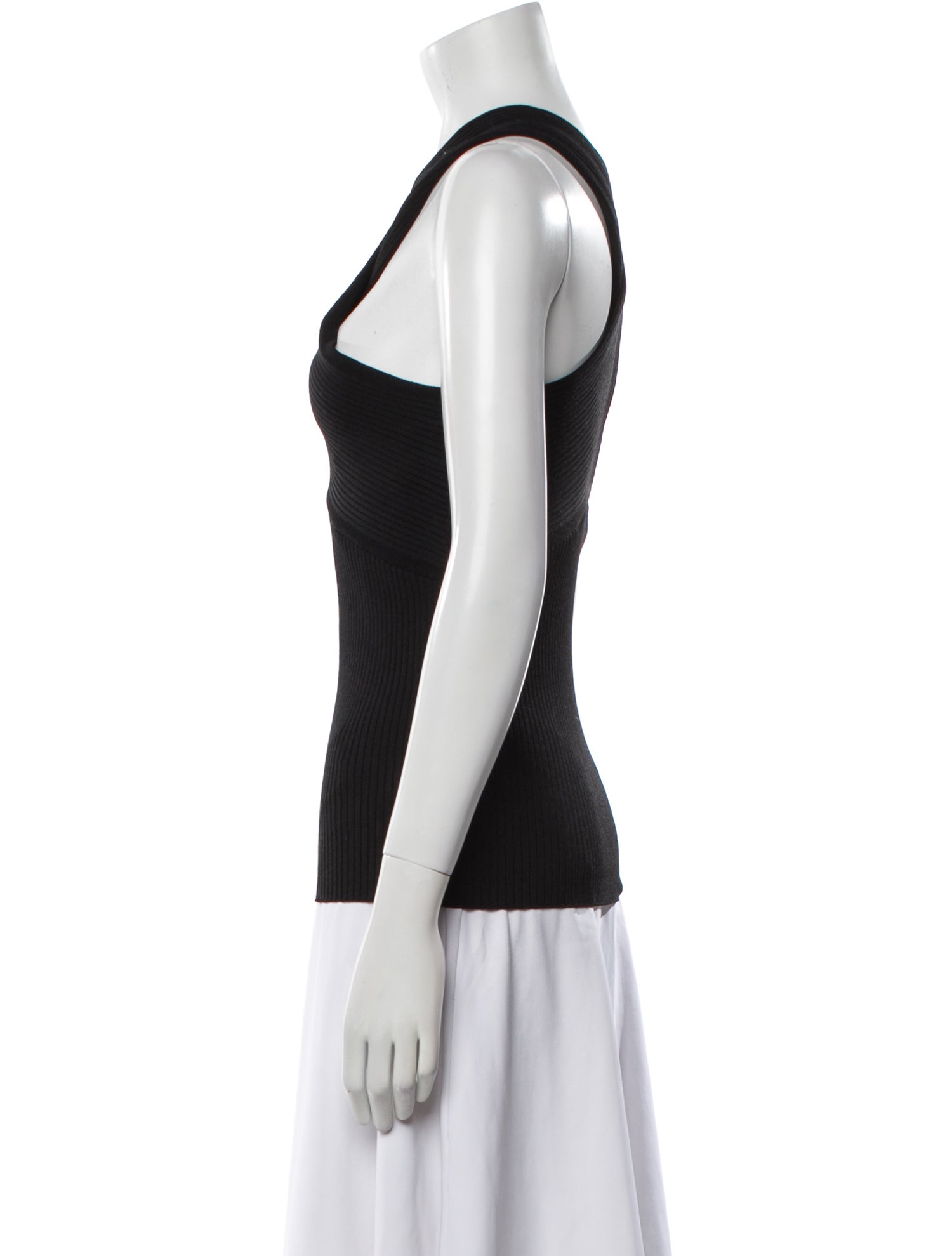 Maje V-Neck Sleeveless Top