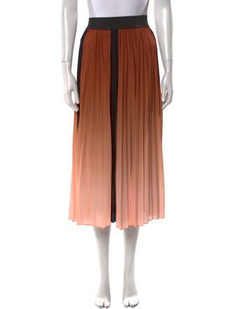 Maje Colorblock Pattern Midi Length Skirt