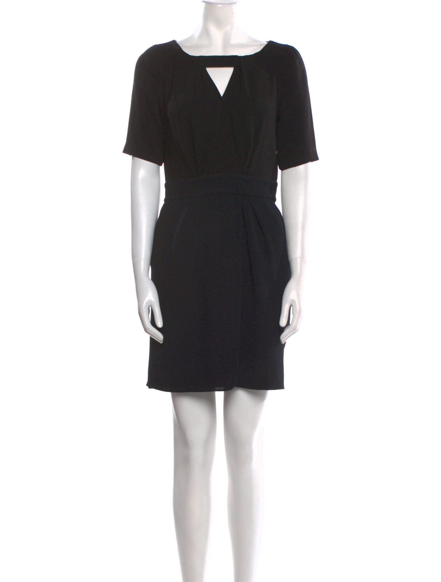 Maje Bateau Neckline Mini Dress