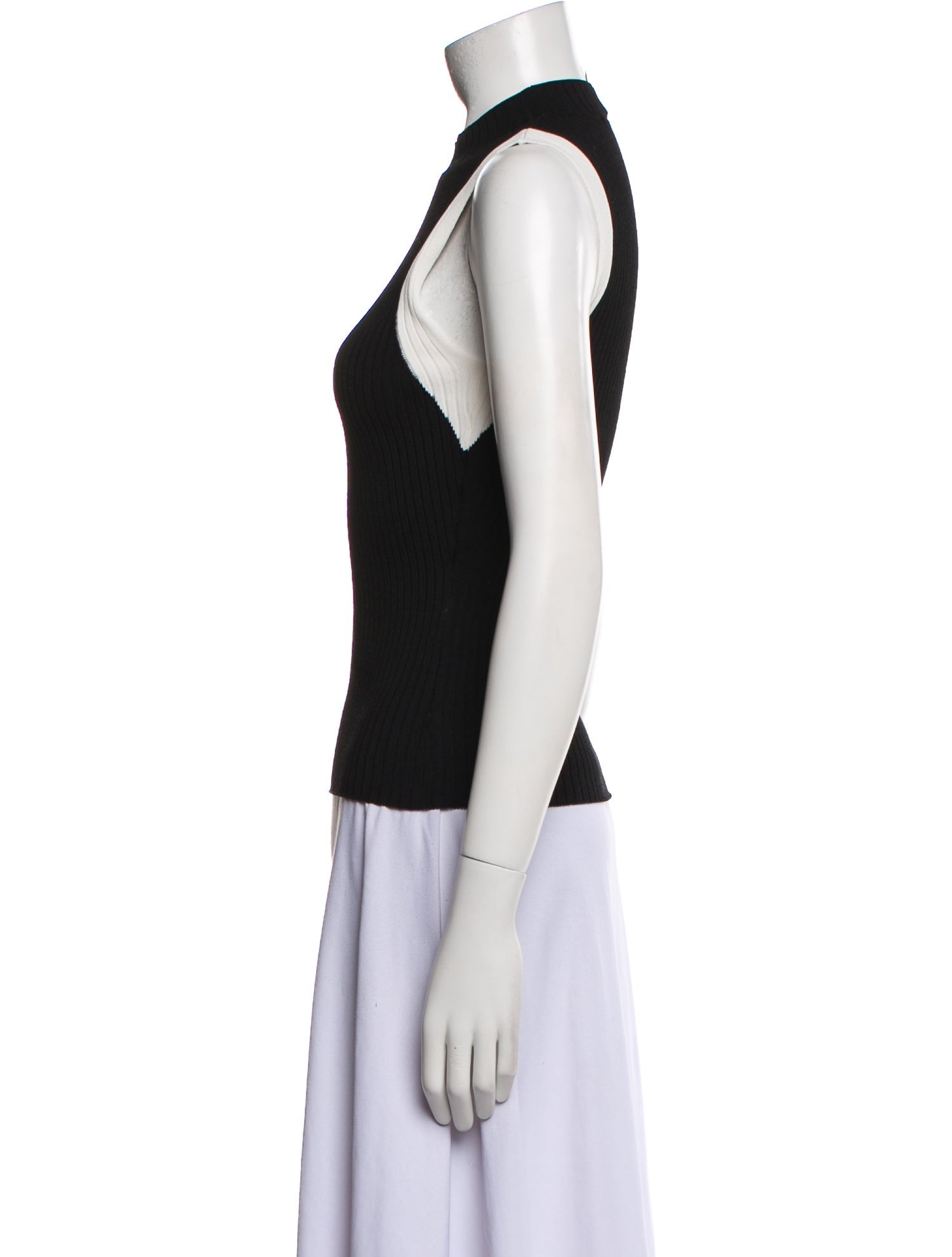Maje Crew Neck Sleeveless Top