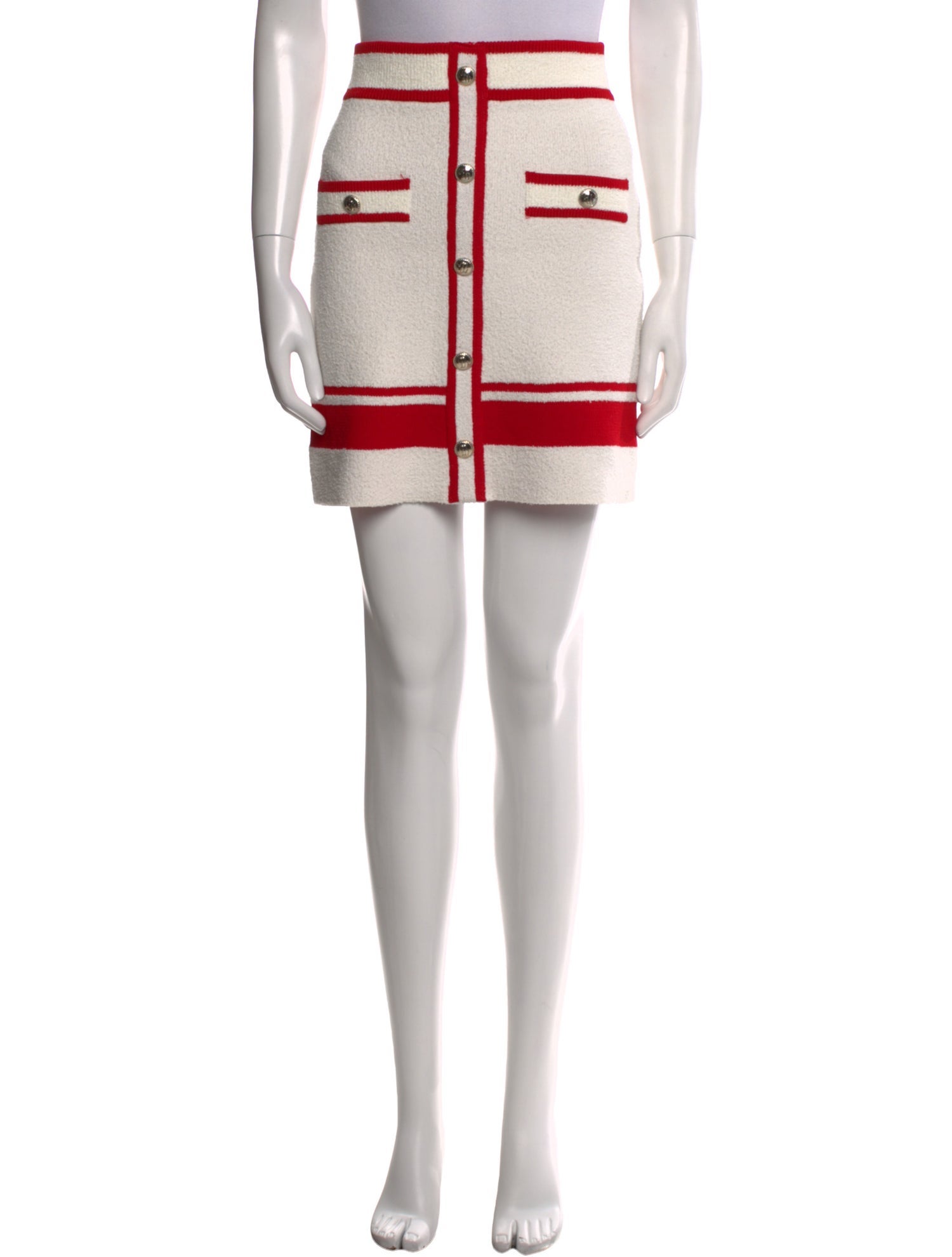 Maje Striped Mini Skirt