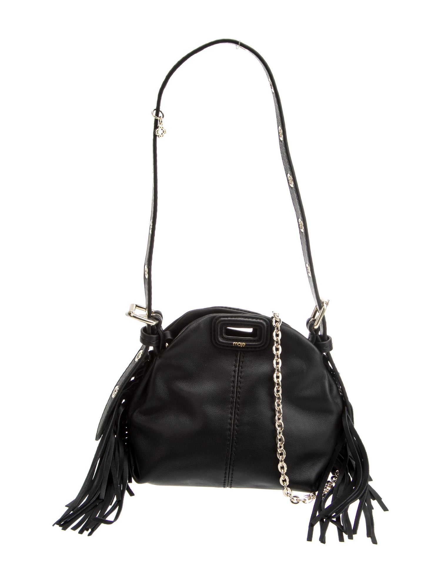 Maje Leather Shoulder Bag