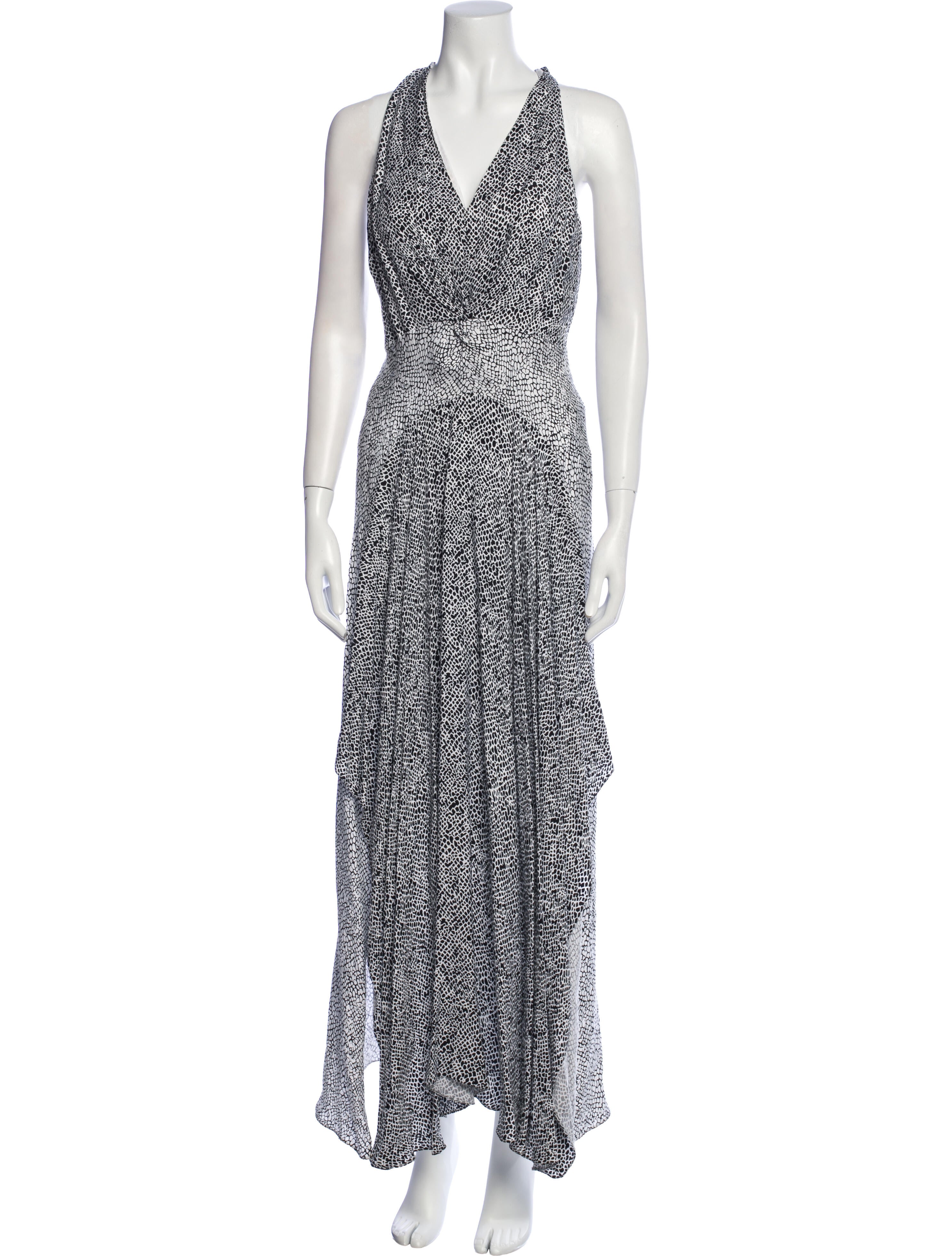 Maje Printed Long Dress w/ Tags