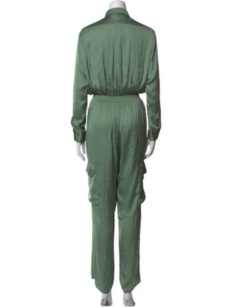 Maje Mock Neck Jumpsuit