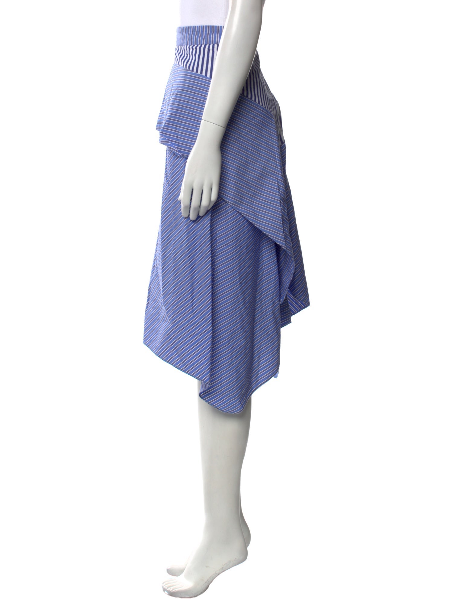 Maje Striped Midi Length Skirt