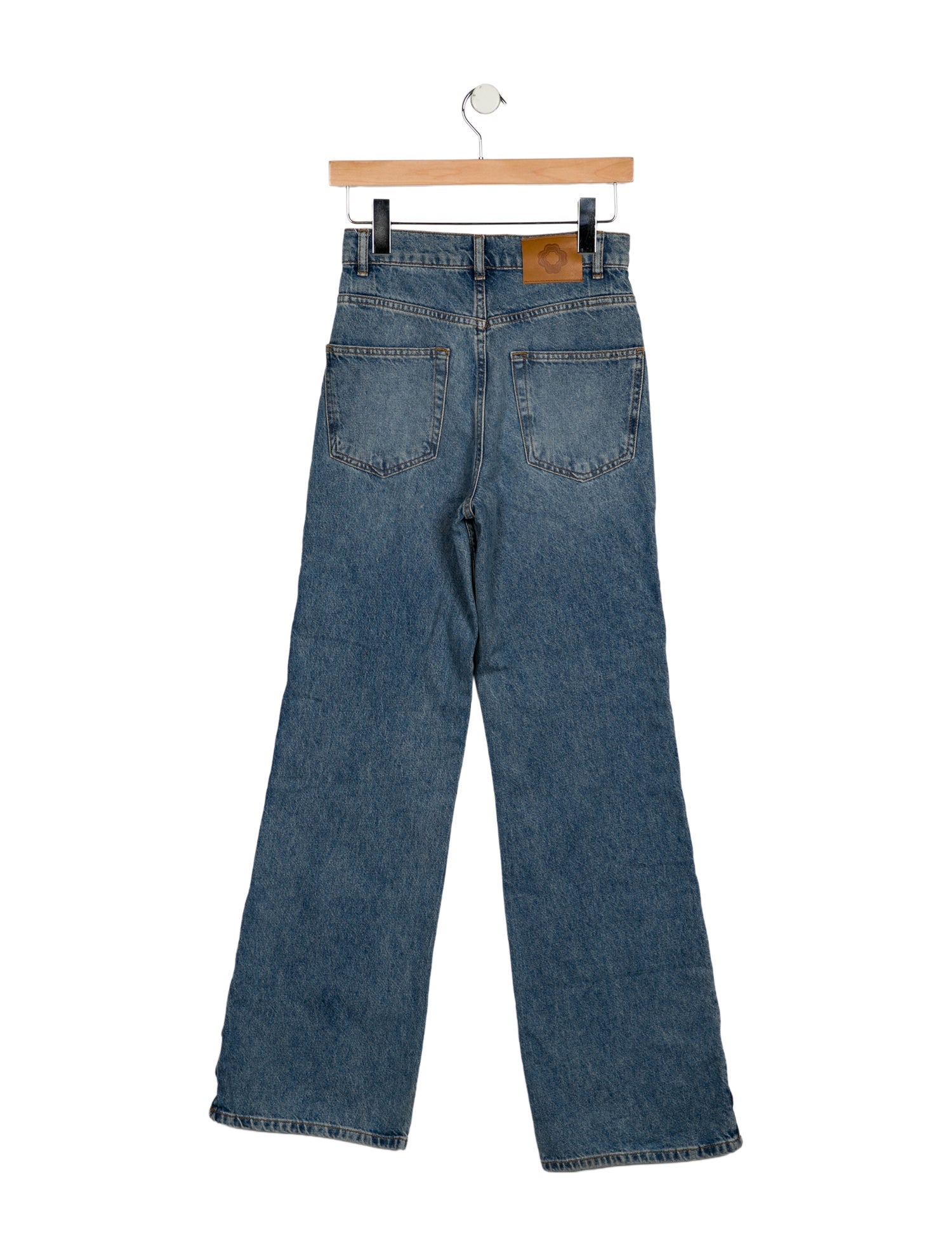 Maje Mid-Rise Wide Leg Jeans