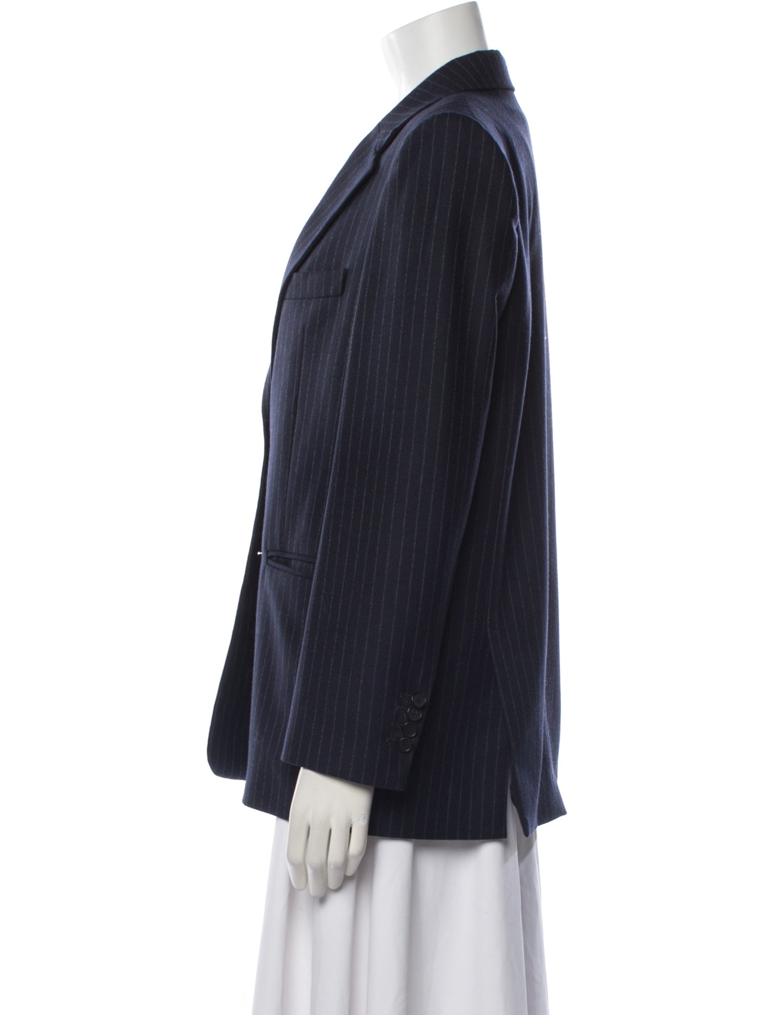 Maje Virgin Wool Striped Blazer