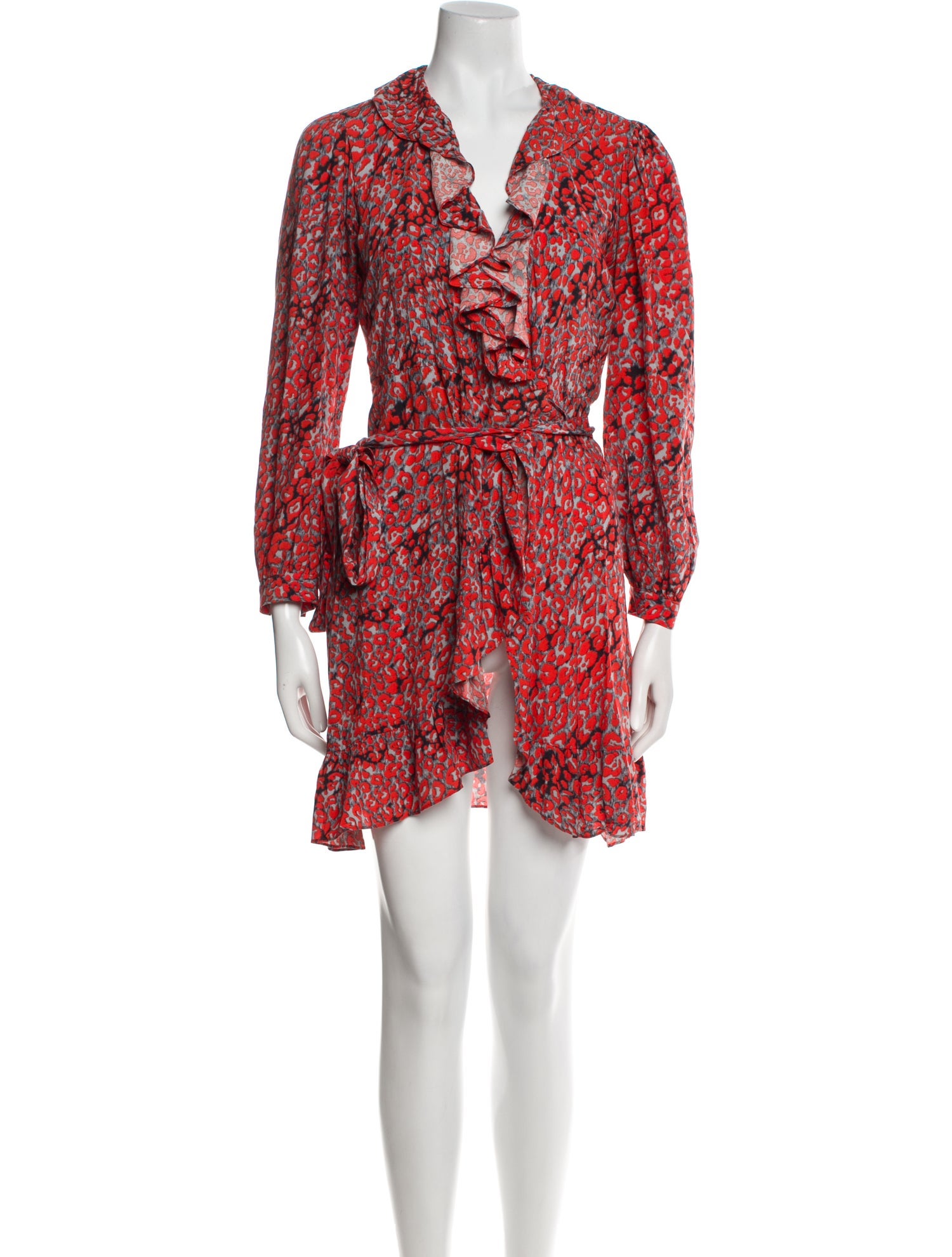 Maje Printed Mini Dress