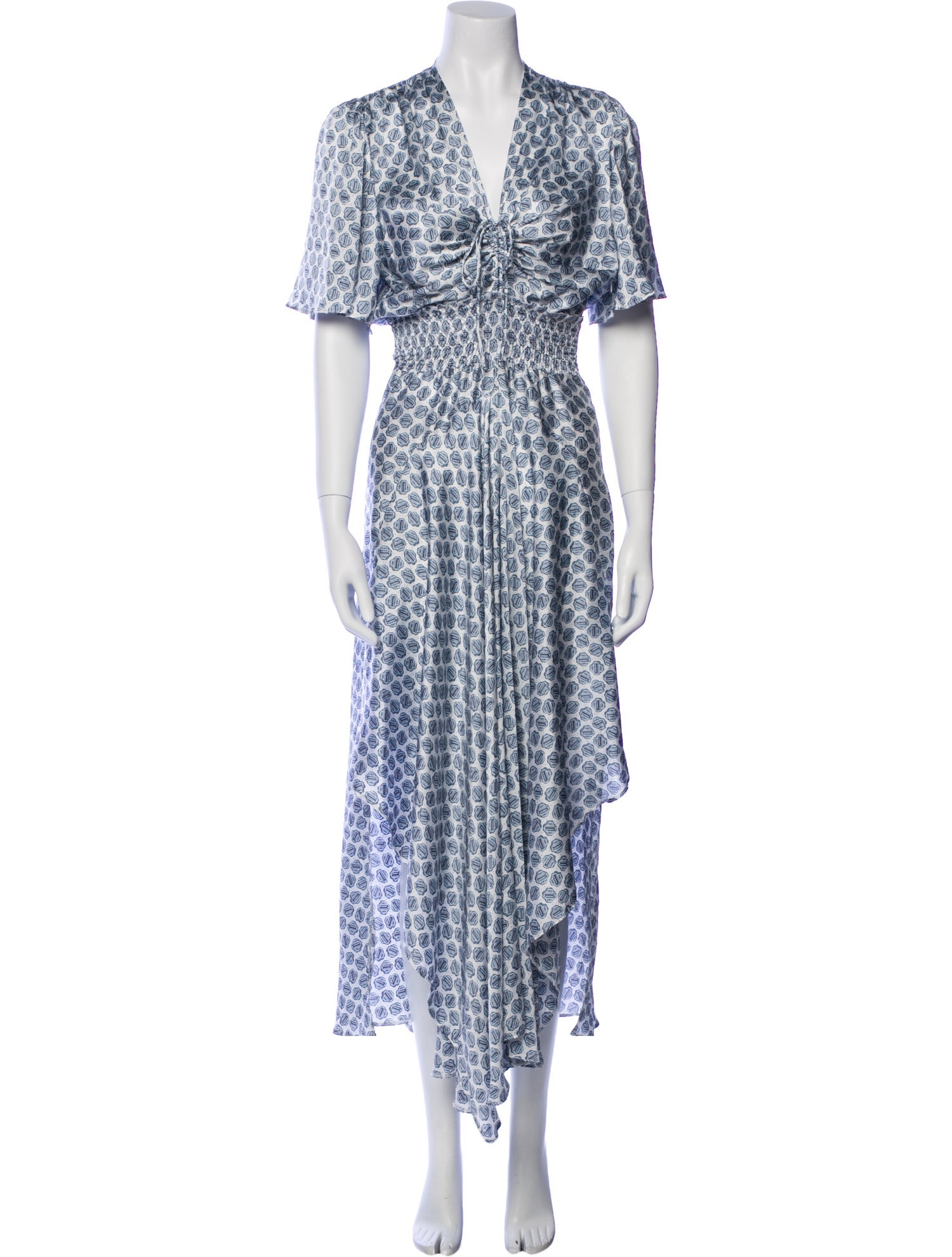 Maje Floral Print Long Dress