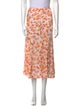 Maje Floral Print Midi Length Skirt