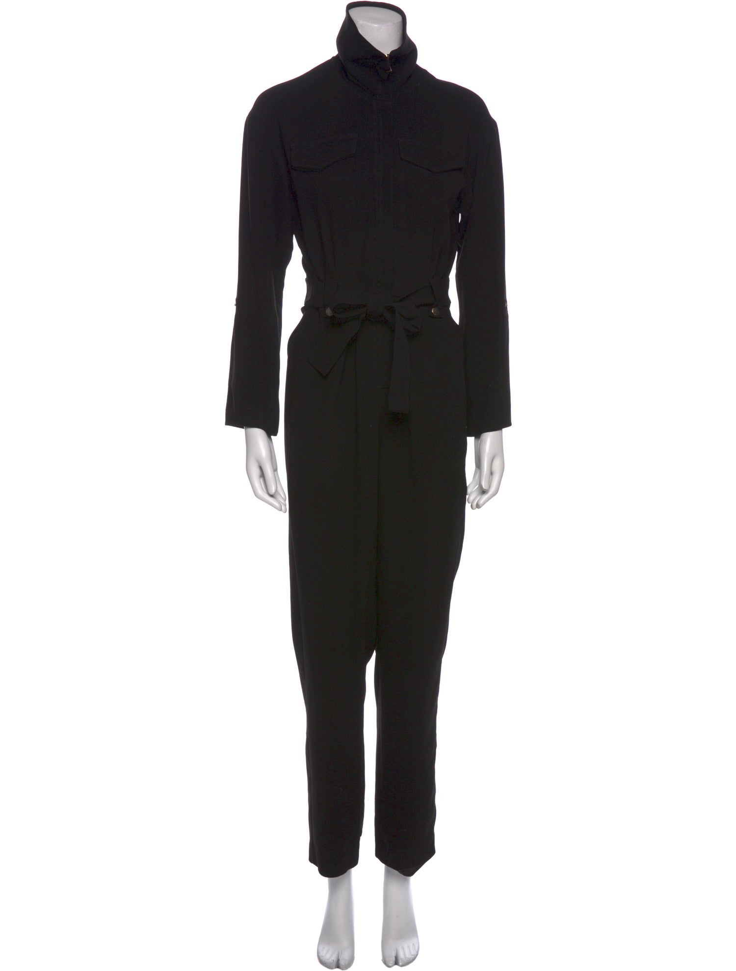 Maje Mock Neck Jumpsuit