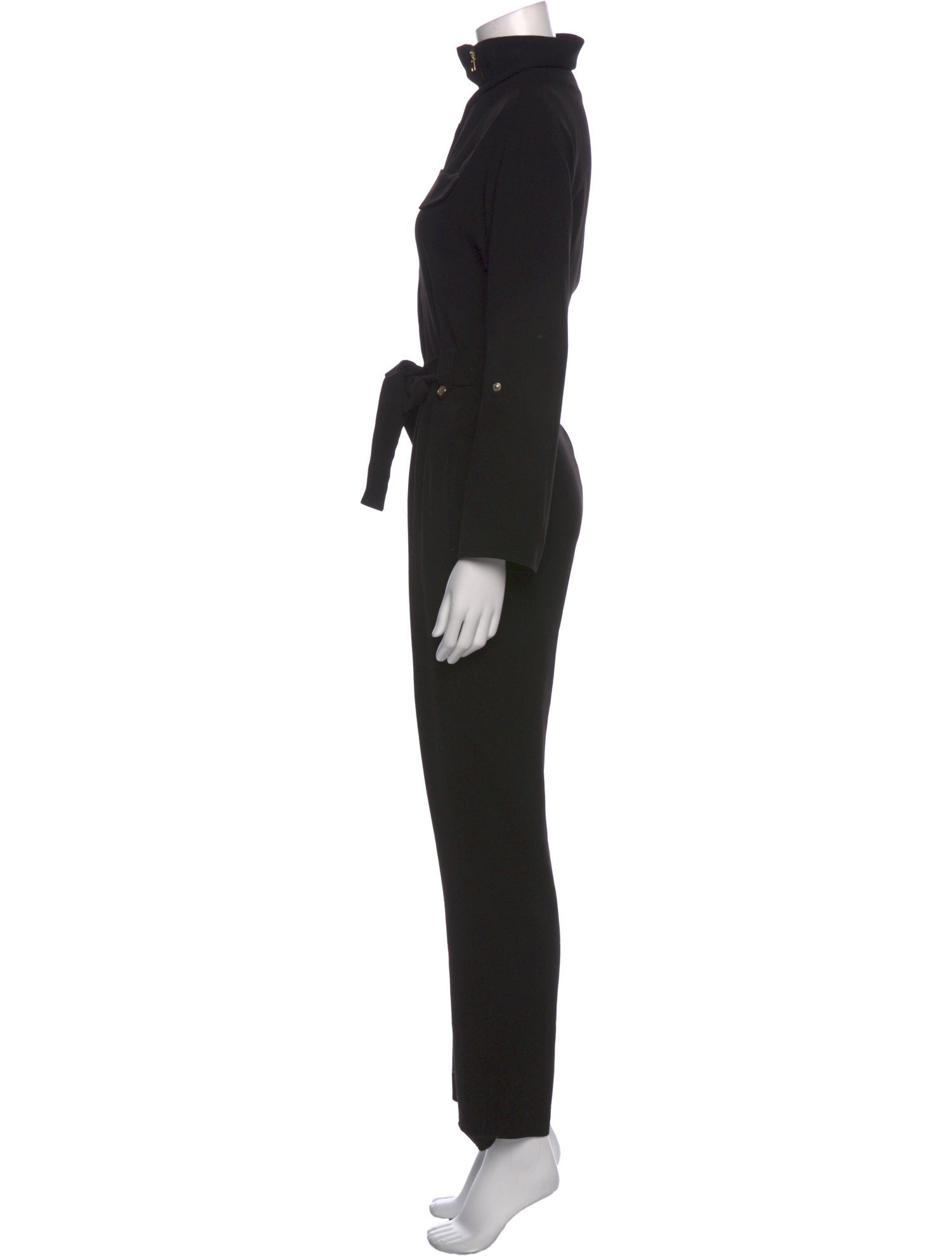 Maje Mock Neck Jumpsuit