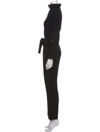 Maje Mock Neck Jumpsuit