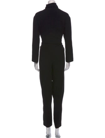 Maje Mock Neck Jumpsuit