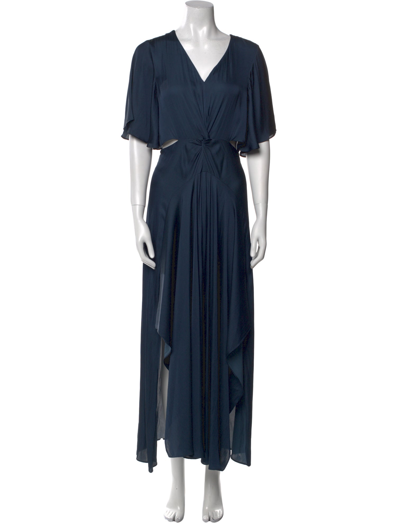 Maje V-Neck Long Dress